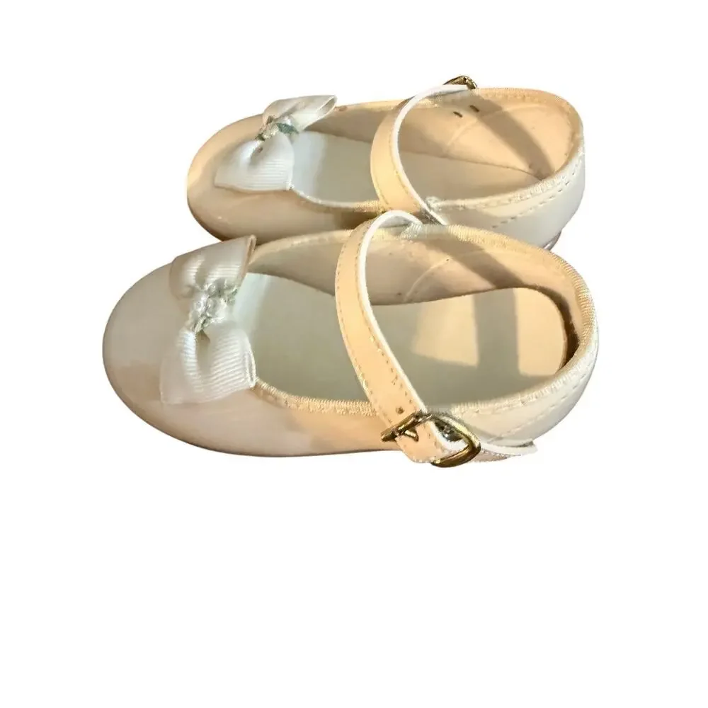 Cream Toddler Girls Dress Shoes Size 3 Y2K
